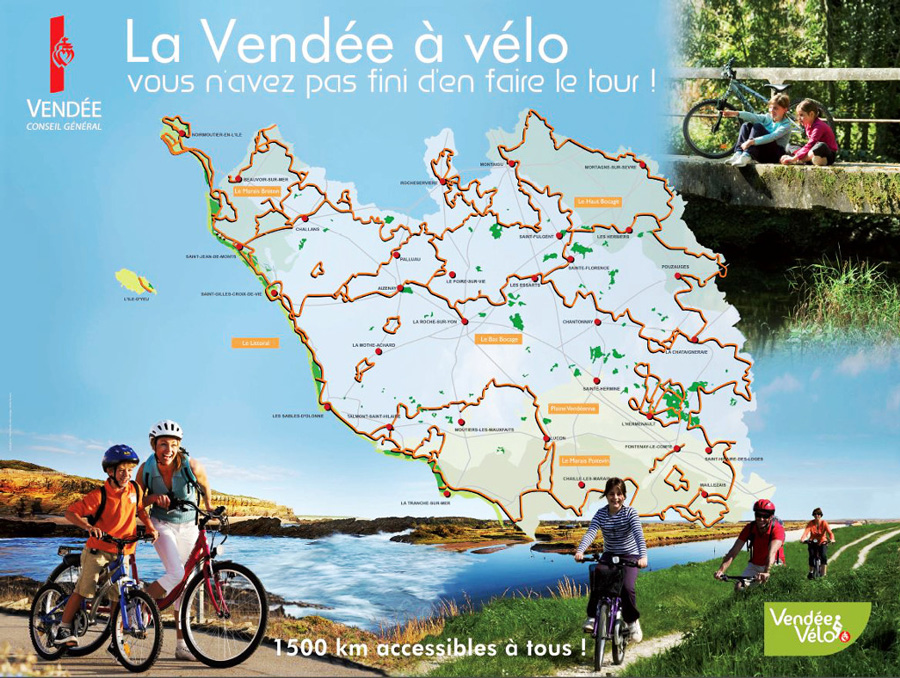 Le Vendée à vélo, balades et tourisme