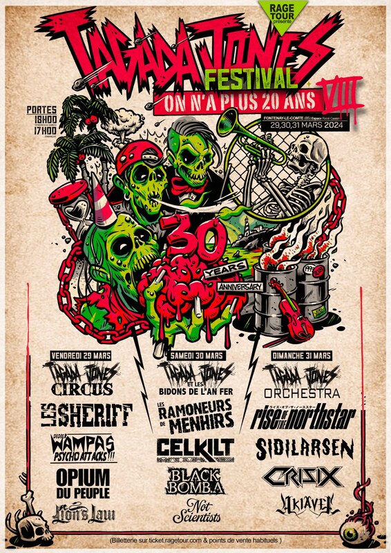 affiche festival punk metal fontenay le comte